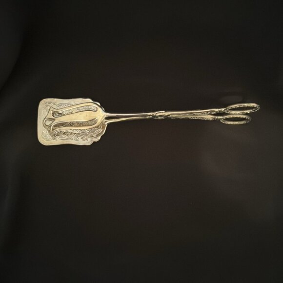 Vintage Silverplate Tea Set: Tray, Creamer, Sugar Bowl, Fork: E.P. Copper Canada - Picture 4 of 10